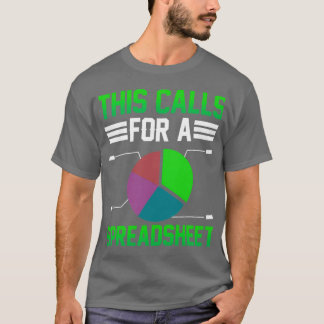 Dies erfordert eine Tabellenkalkulationstabelle T-Shirt
