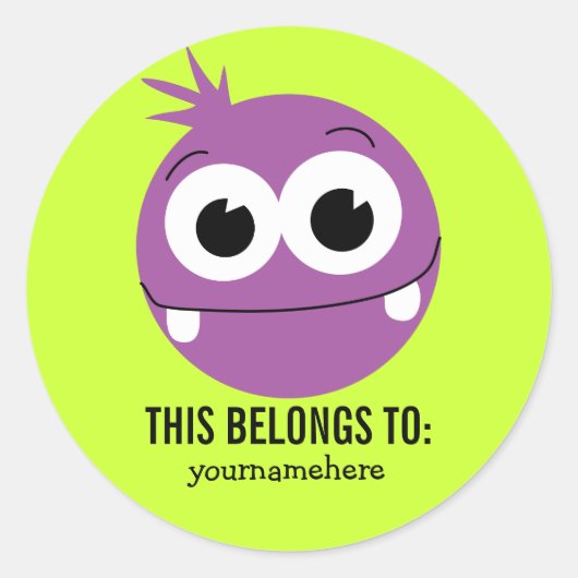 DIES GEHÖRT ZU RUNDER AUFKLEBER (Vorderseite)