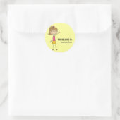 DIES GEHÖRT ZUM Aufkleber für ein Mädchen (Tasche)