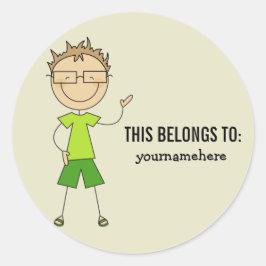 DIES GEHÖRT ZUM Aufkleber für einen Jungen