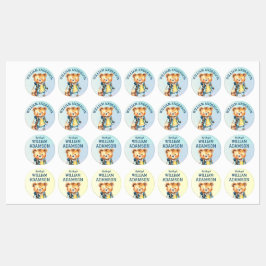 Dies gehört zum niedlichen Teddy der ersten Klasse Etiketten