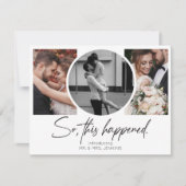 Dies geschah also, als Gallery Multi-Foto-Entwickl Einladung (Vorderseite)