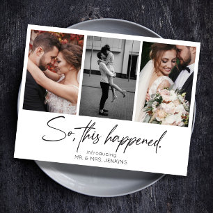 Dies geschah also, als Gallery Multi-Foto-Entwickl Einladung