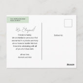 Dies geschah also, als Gallery Multi-Foto-Entwickl Postkarte (Rückseite)