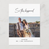 Dies geschah also, Elopement Foto Postkarte (Vorderseite)