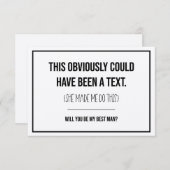 Dies hätte ein Vorschlag für einen Text-Trauzeuge (Vorne/Hinten)