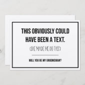 Dies hätte ein Vorschlag für einen Text-Trauzeuge (Vorne/Hinten)