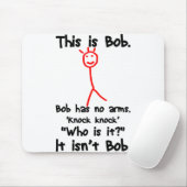 Dies ist Bob - Knock Knock Jokes - Bob Jokes Memes Mousepad (Mit Mouse)