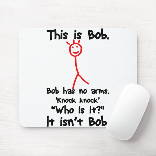 Dies ist Bob - Knock Knock Jokes - Bob Jokes Memes Mousepad (Mit Mouse)