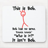 Dies ist Bob - Knock Knock Jokes - Bob Jokes Memes Mousepad (Vorne)
