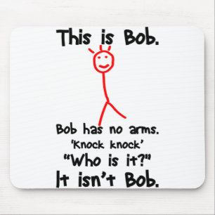 Dies ist Bob - Knock Knock Jokes - Bob Jokes Memes Mousepad