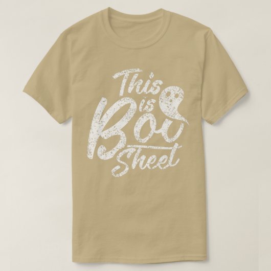 Dies ist Boo Sheet Ghost Beängstigend Ghosts Hallo T-Shirt (Design vorne)
