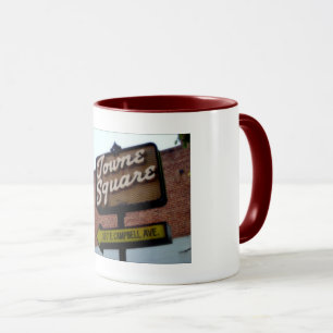 Dies ist Campbell CA, Towne Square Schild Mug Tasse