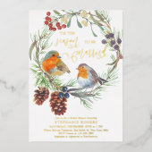 Dies ist das Brautparty des Robin Wreath der Saiso Folieneinladung (Vorderseite)