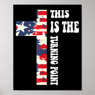 Dies ist das christliche Design zum Wendepunkt  Poster