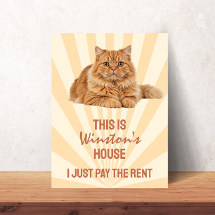 Dies ist das Haus der Katze, ich zahle nur die Kat Poster