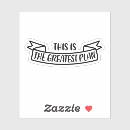 Dies ist der bestste Plan Aufkleber (Blatt)