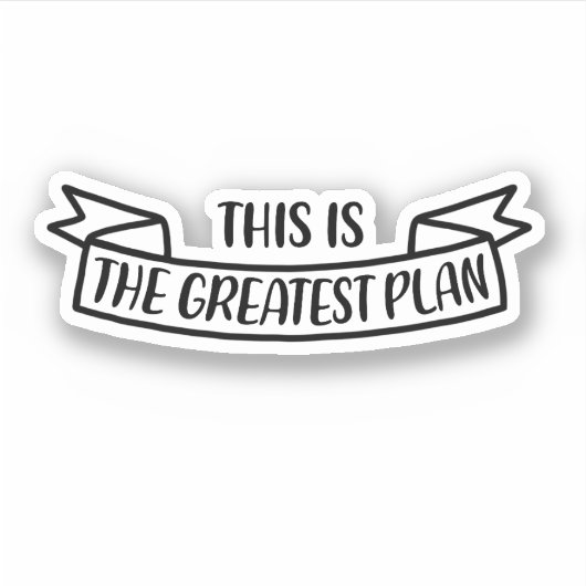 Dies ist der bestste Plan Aufkleber (Vorderseite)