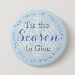 Dies ist der blaue Weihnachts-Inspirationstaste Button