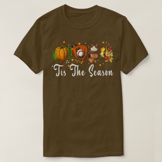 Dies ist der Fall Pumpkin Baseball-Erntedank der J T-Shirt (Design vorne)