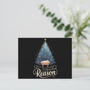 Dies ist der Grund Christliche Religiöse Weihnacht Feiertagspostkarte