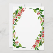 Dies ist der Grund, warum Verheiratet| Weihnachtsf Einladung (Rückseite)