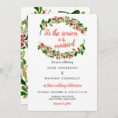 Dies ist der Grund, warum Verheiratet| Weihnachtsf Einladung (Vorne/Hinten)