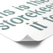 Dies ist der Markt Poster (Ecke)