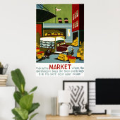 Dies ist der Markt Poster (Heimbüro)