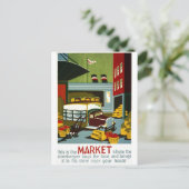 Dies ist der Markt Postkarte (Stehend Vorderseite)