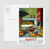 Dies ist der Markt Postkarte (Vorne/Hinten)