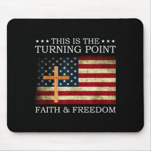 Dies ist der patriotische christliche Wendepunkt F Mousepad