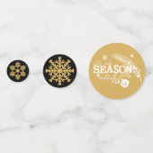 Dies ist der Saisontisch Confetti Konfetti (Vorderseiten)