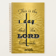 Dies ist der Tag Gold, 2026 Christian Planner