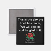Dies ist der Tag gotGod316.com Scripture Magnet (Vorderseite/Rückseite)