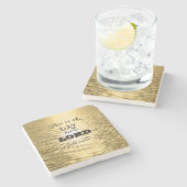 Dies ist der Tag Religious Stone Coaster Steinuntersetzer (Seitenansicht)