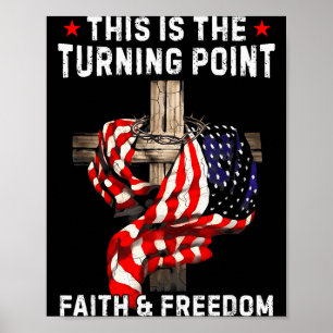 Dies ist der Wendepunkt Patriotischer Christlicher Poster