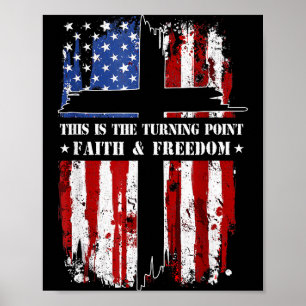 Dies ist der Wendepunkt Patriotischer Christlicher Poster
