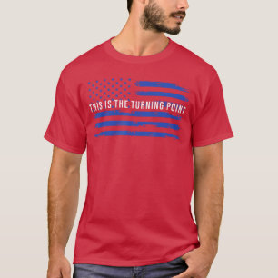 Dies ist die brennende Pointee USA-Flagge für Männ T-Shirt