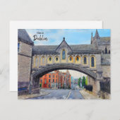 Dies ist die Dublin-Irland-Postkarte Postkarte (Vorne/Hinten)
