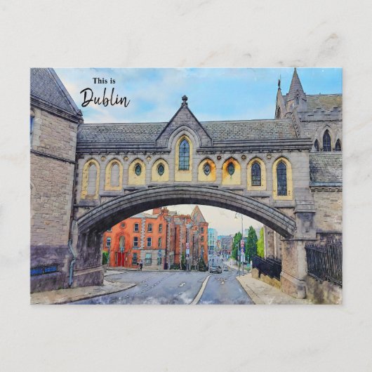 Dies ist die Dublin-Irland-Postkarte Postkarte (Vorderseite)