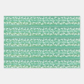 "Dies ist die Jahreszeit Aquamarine Wasserfarbe un Geschenkpapier Set (Vorderseite 3)