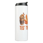 Dies ist die Jahreszeit Erntedank Pumpkin Thermosbecher (Nach links gedreht)