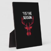 Dies ist die Jahreszeit Funny Christmas Buck Hirsc Fotoplatte (Seite)