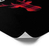 Dies ist die Jahreszeit Funny Christmas Buck Hirsc Poster (Ecke)