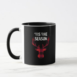 Dies ist die Jahreszeit Funny Christmas Buck Hirsc Tasse