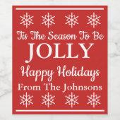 Dies ist die Jahreszeit für das Weinetikett "Jolly (Einzelnes Label)