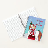 'Dies ist die Jahreszeit für das Winter Magic Spir Notizblock (Innenseite)