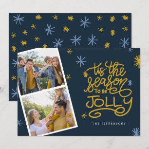 Dies ist die Jahreszeit für die Jolly Foto Holiday Einladung