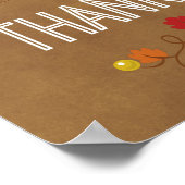 Dies ist die Jahreszeit für ein dankbares Zitat Poster (Ecke)